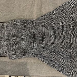 Theory fit and flare tweed mini dress